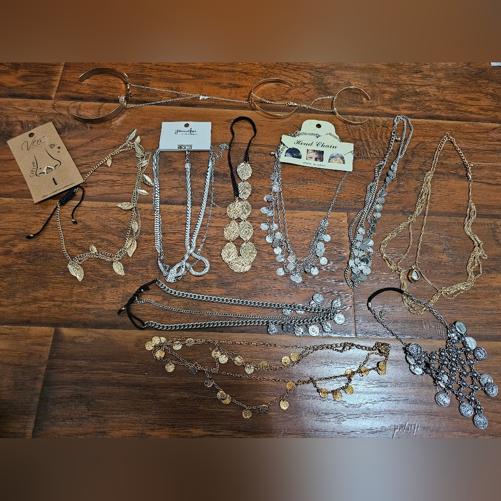 DESTASH Lot Of Boho Head Chains Jewelry